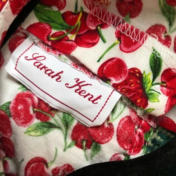 Vintage Sarah Kent Layered Cherries Dress 4T - Picture 11 of 11
